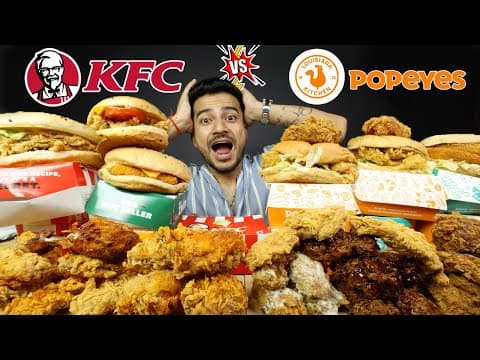 Indian Kentucky Fried Chicken (kfc) Vs Popeyes Louisiana Kitchen | Akshanshu Aswal