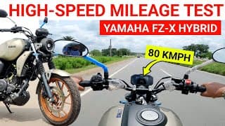 Yamaha Fz X Hybrid Mileage Test 2025| Yamaha Fz X Hybrid 2025 Mileage Test| Yamaha Fz X Mileage Test