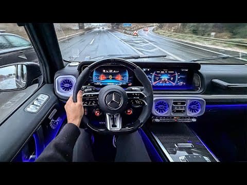 New 2026 Mercedes G63 Amg Facelift Pov Drive On The Autobahn! +v8 Sound! 4k