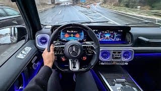 New 2026 Mercedes G63 Amg Facelift Pov Drive On The Autobahn! +v8 Sound! 4k