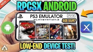 🔥 TESTING RPCSX PS3 EMULATOR ANDROID ON LOW-END DEVICE GAMEPLAY! PS3 GAMES ON MOBILE
