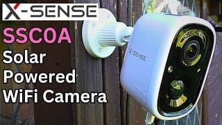 How To Use A No Mains Power X-sense Ssc0a Cctv Camera.