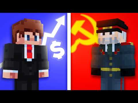 100 Communist Vs 100 Capitalist In Minecraft