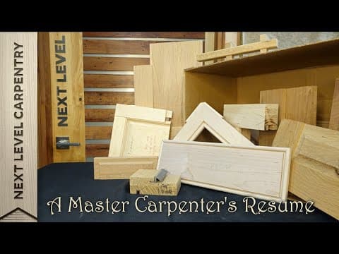 Master Carpenter's Resume Page 1: Doors