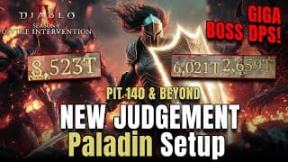 Giga Boss Dps New Judgement Paladin Setup Pit 140 & Beyond