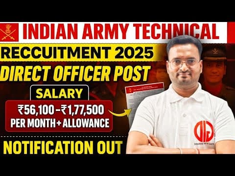 🎖️ Indian Army Recruitment 2025🔥 | Direct Officer Post 🇮🇳 | 379+ Vacancies | Salary ₹1.77 Lakh+