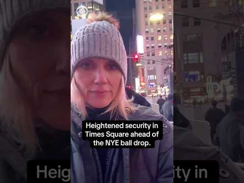 Heightened security in Times Square ahead of NYE ball drop #shorts