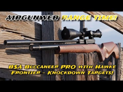 Small Game Hunting Practice - Bsa Buccaneer Pro .177 Hawke Optics Optimal Zero Knockdown Target Test