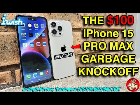 Investigating This Iphone 15 Pro Max "clone" From Aliexpress Called The Veryhdsn Jdle8 (iwish)