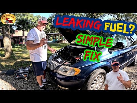 How To Fix a LEAKING FUEL Rail On a Chrysler Town and Country 3.8L Minivan