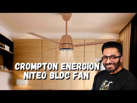 Crompton Energion Niteo | Energy Efficient Ceiling Fan With Remote & Warm Underlight | Born Creator