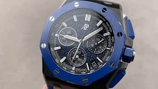 Audemars Piguet Royal Oak Offshore 26420ce.oo.a043ve.01 - 43mm Black And Blue Ceramic Aproo Review