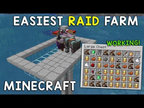 Minecraft Raid Farm 1.21.6 Java - Best Version