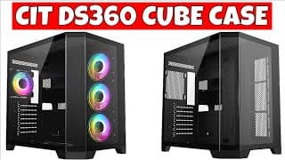 Cheap £50 Budget Dual Chamber Airflow Pc Gaming Case Cit Ds360