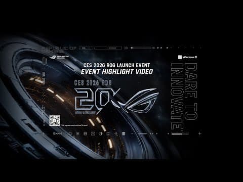 Rog 2026 Ces Launch Event Highlight Video (full Reveal) - Dare To Innovate | Rog