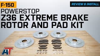 2021-2025 F-150 Powerstop Z36 Extreme Truck And Tow 6-lug Brake Rotor Review & Install