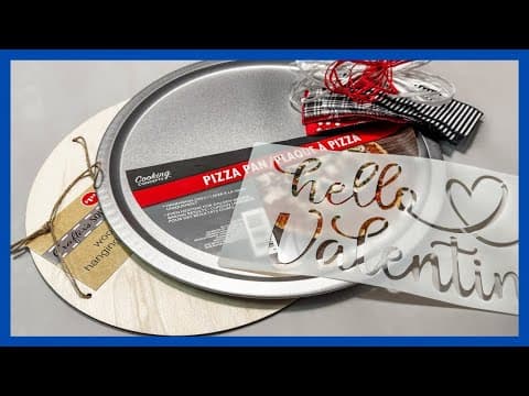Valentine Door Hanger Diy || Pizza Pan Craft || Just 1 Quick Diy