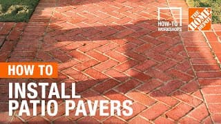 How-to Workshops - How To Install Patio Pavers | The Home Depot
