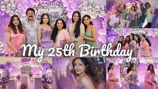 Inside My 25th Birthday Party ✨💜 | Ishaani Krishna.