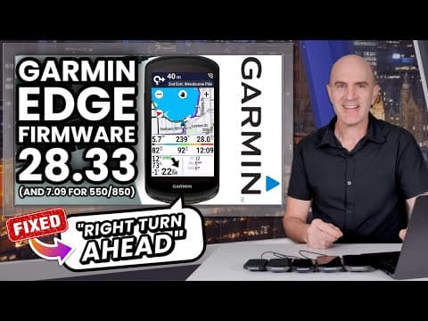 Garmin Edge Updates X40 & X50 Series: Firmware 28.33 // What's New!?