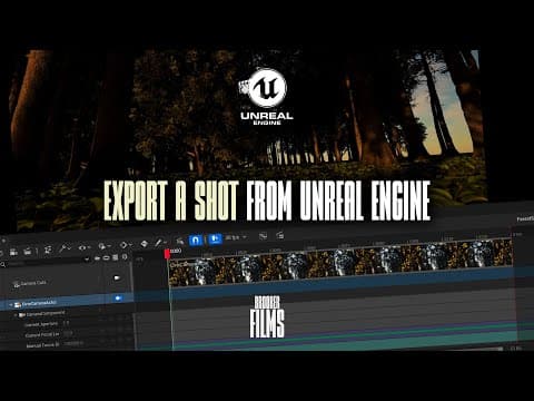 Learn Unreal Engine: Create A Shot And Export From Unreal Engine