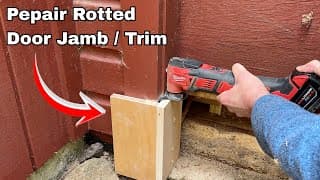 How To Repair Rotted Jamb And Mouse Proof The Barn Or Garage