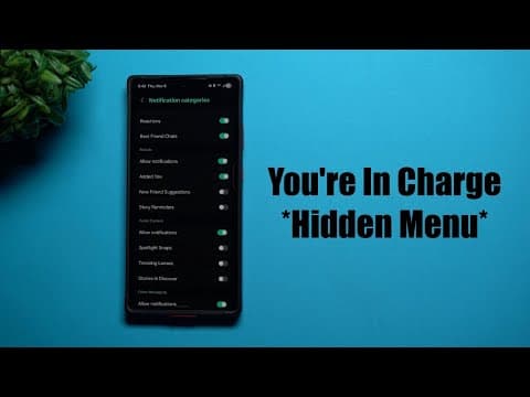 Samsung's Hidden Menu - Notification Categories