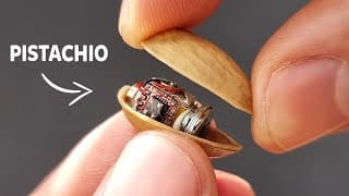 Amazing Pistachio Airpod - See How I Made This Bluetooth Earbud From A Pistachio!