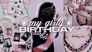 My Girly Birthday Vlog 🎀 Hosting A Party, Birthday Shopping, Cake Decorating + More