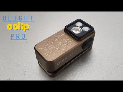 Oclip Pro – 3-in-1 Edc Clip Light For Everyday Brilliance