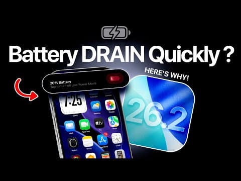 Ios 26.2 - Fix Battery Drain!