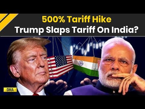US India News: 500% Tariff Hike Incoming? Trump Greenlights Bill Targeting India China | World News