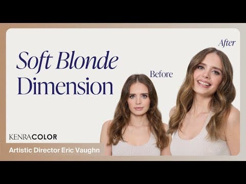 How To Blonde Hair Without Bleach | Soft Blonde Hair Color Tutorial | Kenra Color