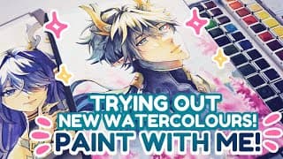 Trying New Watercolours! | Paint With Me Part 2! 🎨🖌️