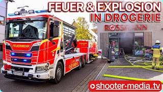 🔥 Feuer 🔥 ➕ 💥 Explosion 💥 In Rossmann Drogerie | Großeinsatz Mehrerer Feuerwehren