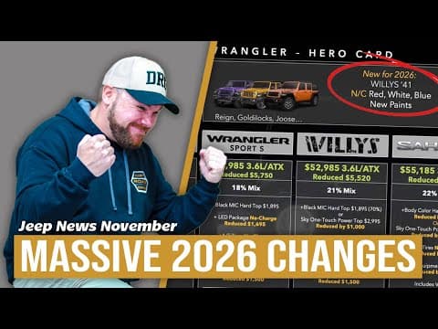 Massive 2026 Jeep Changes | Jeep News November