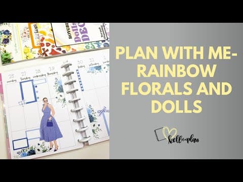 Plan With Me- Rainbow Florals + Dolls