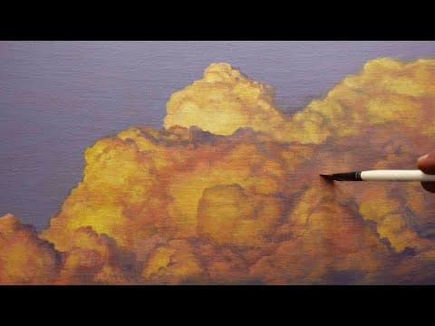Painting Sunset Clouds In Oil / 103