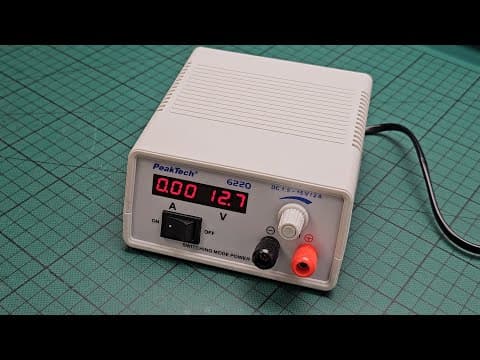 Peaktech P 6220 Mini Power Supply 1.5 - 15 V / 2 A Max - Review And Quick Test
