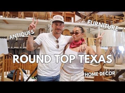 Shopping The Biggest Antique Fair In The Country! Round Top Texas Vlog | Julia & Hunter