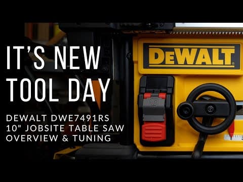 New Tool Day - Dewalt 10" Jobsite Saw