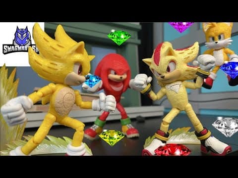 Super Sonic Vs Super Shadow (ultimate Battle 2!)- Sonic Stop Motion Animation #sonic #animation