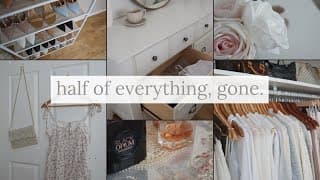 I Decluttered Half My Stuff - Declutter With Me \\ Minimalism 2024 \\ Anti-haul, De-influencing