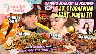 ❤️‍🔥🤤special Edition Market Mukbang In Spring 🌸korea🇰🇷???-ft. Spring Blush Box Reveal 🎉🦄