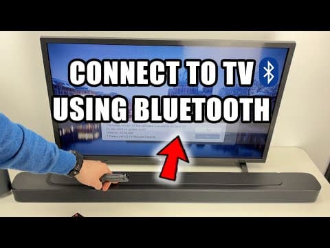 Jbl Soundbar : How To Setup With Tv Using Bluetooth