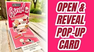 No Dies Needed!!! Open & Reveal Pop-up Card!