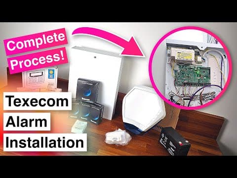 Installing My Texecom Premier Elite Burglar Alarm - Complete Installation & Configuration