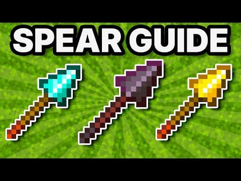 Ultimate Minecraft Spear Guide 1.21.11 | Max Enchants, Lunge, Uses & More!