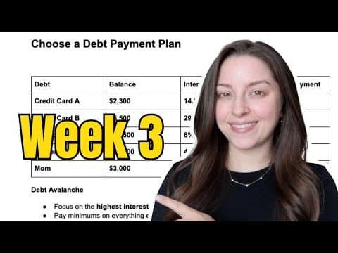 Debt Free 2026 - Week 3 - Debt Pay Off Plan + Quick Progress
