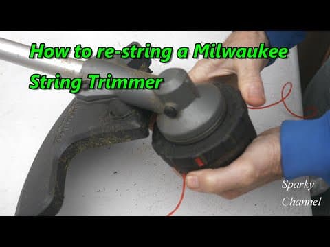 How To Re-string A Milwaukee String Trimmer